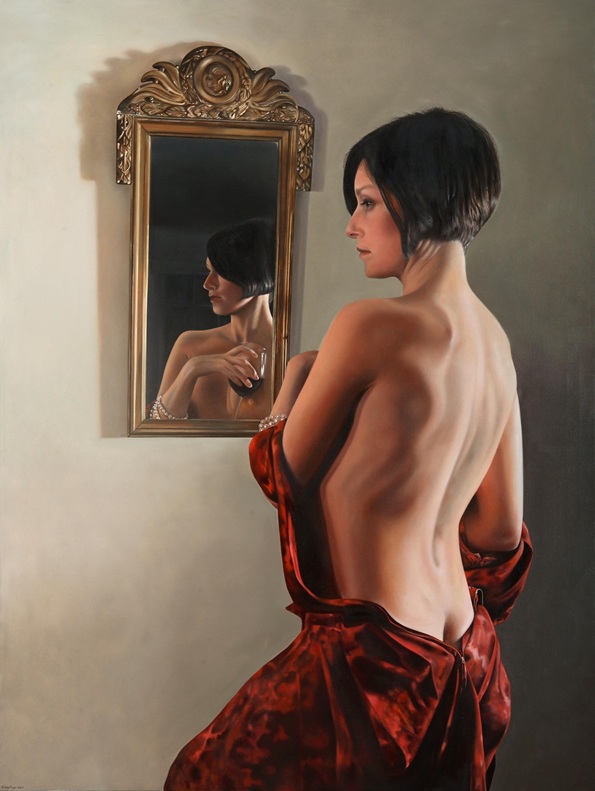 The French Back, 2010 – Oil on Canvas, 98 x 126 cm – Ginny Page